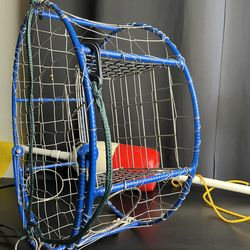 Crab Pot + Buoy Float with PVC Flag Pole