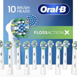  Oral-B Floss Action Replacement Electric Toothbrush Heads, 10-count 