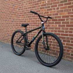 NEW 2024 SE BIG FLYER 29 SLICK MODE BLACK SINGLE SPEED FREESTYLE WHEELIE RIPPER BIG BMX BIKE