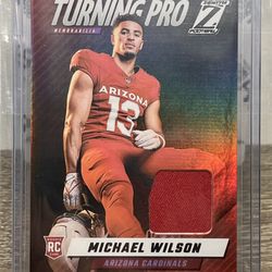 2023 Michael Wilson Zenith Football Turning Pro Rookie Patch Arizona Cardinals #TPM-MWN