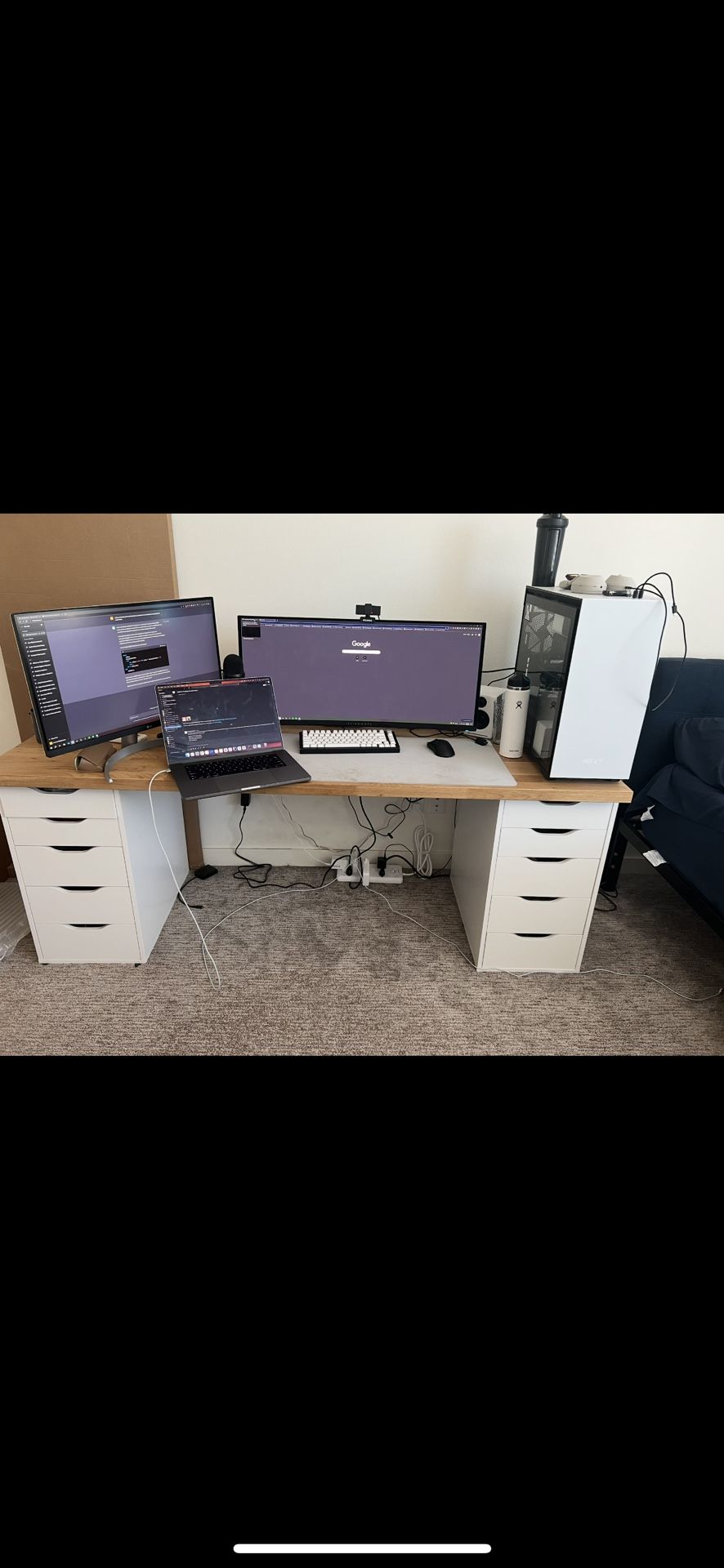 Countertop Desk And Drawers