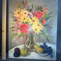 Oil Painting On Board 1972 Ann Kersten