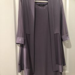 Women's stretch suit, dress and cape, size M