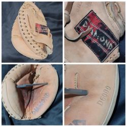 Vtg Diamond D6000 Catcher's Mitt LHT