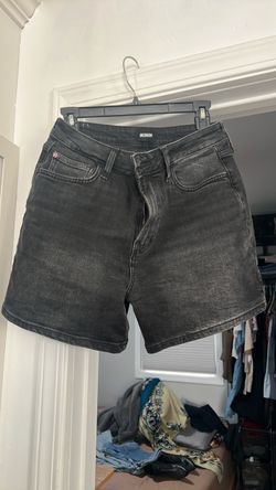 Hudson black denim shorts