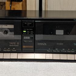 MCS Stereo Double Cassette Tape Deck Player 