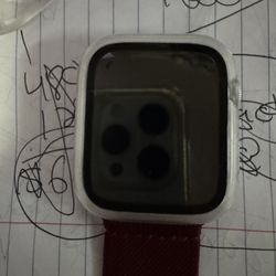 Apple Watch S6 (GPS) 44mm Silver Aluminum Case with Elastic 4 Pk Straps