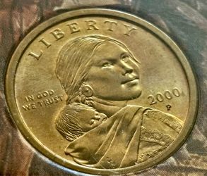 $1 2000 P. Coin USA. Sacagawea