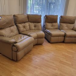 Brown Leather Couch