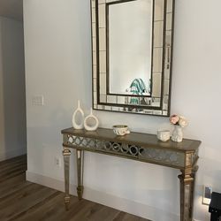 Mirror & Console table Together 