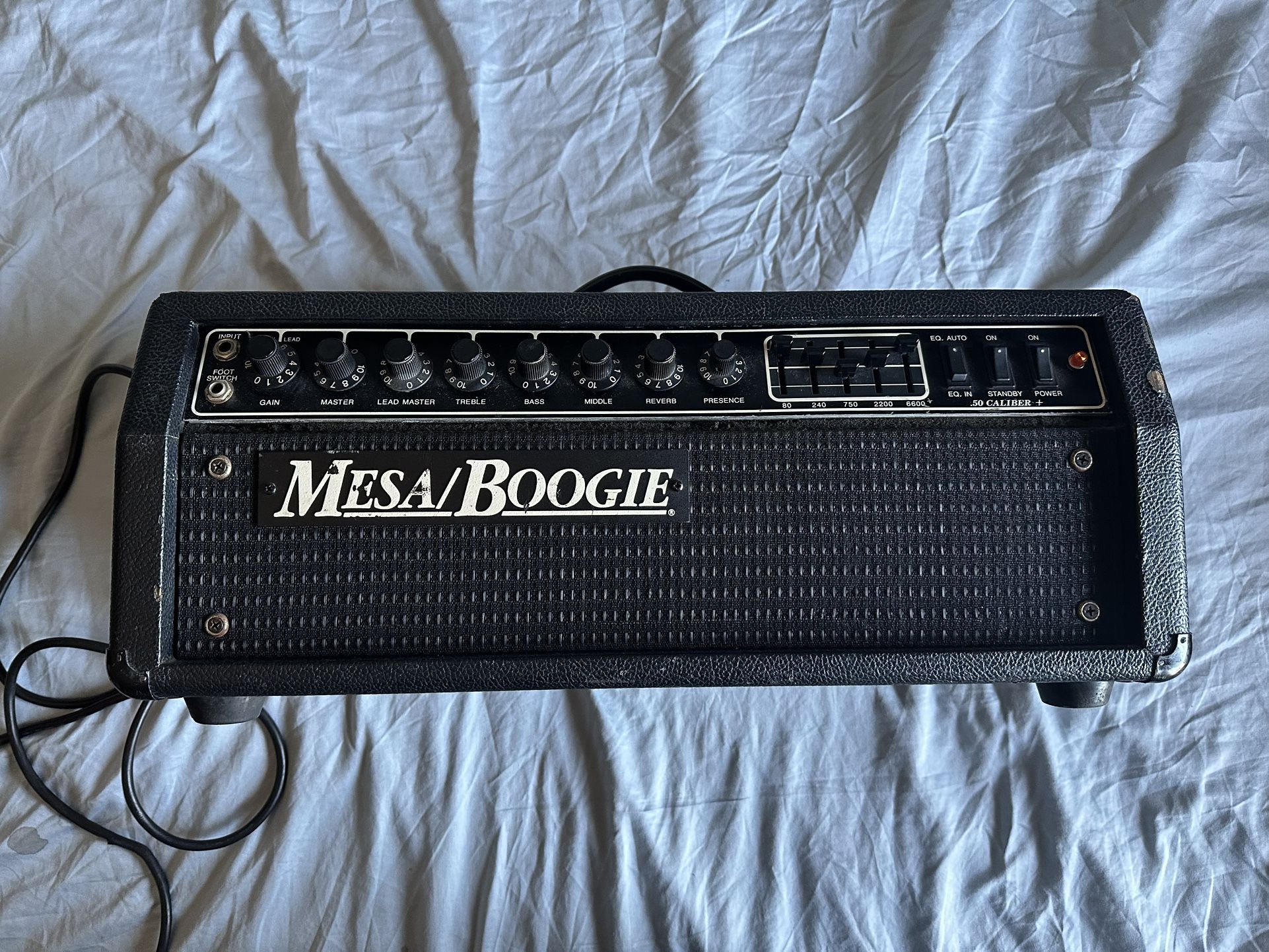 Mesa Boogie .50 Caliber Plus Guitar Tube Amp Head, 50W, Vintage, Black