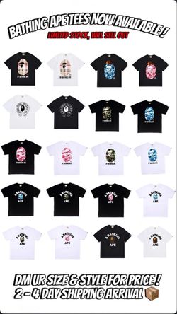 A Bathing Ape Graphic T-Shirts