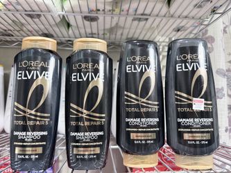 LOREAL EL VIVE TOTAL REPAIR 5 SHAMPOO & CONDITIONER 4 FOR $14.00