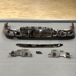 Fit Mercedes-Benz CLS 450 CLS 53 2018-2023 w257 diffuser lower valance exhaust tips amg style 