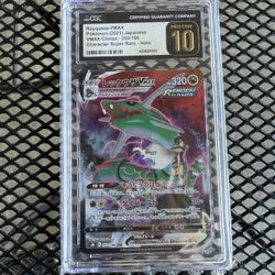 Rayquaza Vmax Pristine 10 Japanese Pokemon Graded