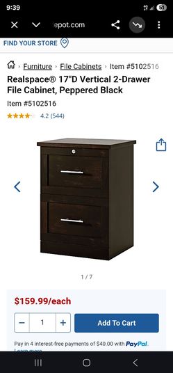 Vertical 2-Drawer File Cabinet