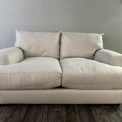 Light color sofa loveseat