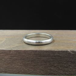 Size 7.25 950 Platinum Custom 3mm Tiffany & Co Plain Band Ring