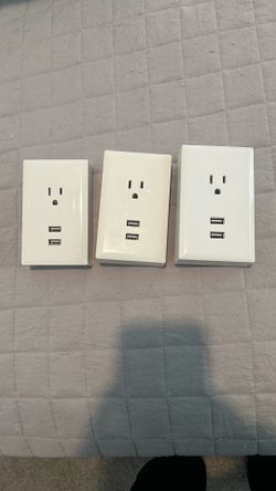 3 Power outlets With USB Ports 