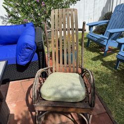 Bent Willow and Slat Rocking Chair