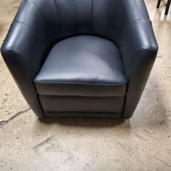 Black Leather Club Chairs (NEW)