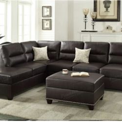 Sectional Sofa with Ottoman