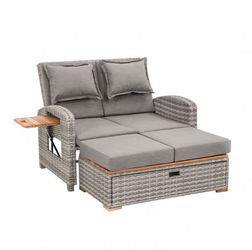  Tobago Gray Reclining Chaise Lounge