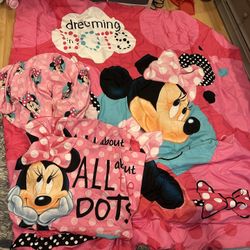 Full Size Bed Minnie Mouse Set