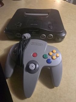 N64 and Controller (missing back piece)