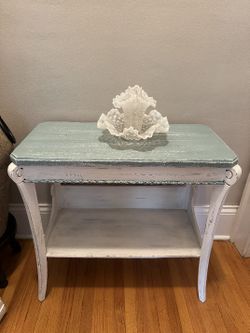 Entry Table Wooden Shelf Storage Organizer Home Decor