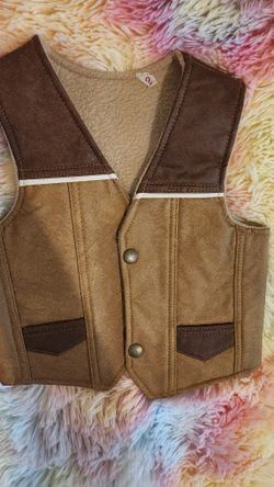 Toddler Boy Western Vest Size 1-2