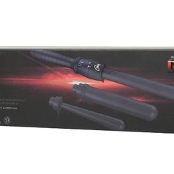Ion Interchangeable Clipless Curl Wand Trio