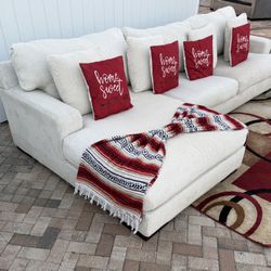 Zada 2-Piece sofa sectional with chaise. Beige. Ashley Furniture. Delivery available for an additional cost. 