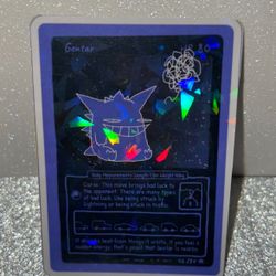 Gengar Pokemon Card Ultra Rare Holographic Collectible 