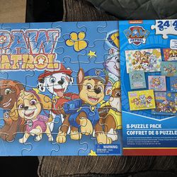 PAW Patrol, 8-Puzzle Pack, 24-Piece & 48-Piece 🧩 Puzzle’s - Preschoolers Ages 4 and up (NEW)