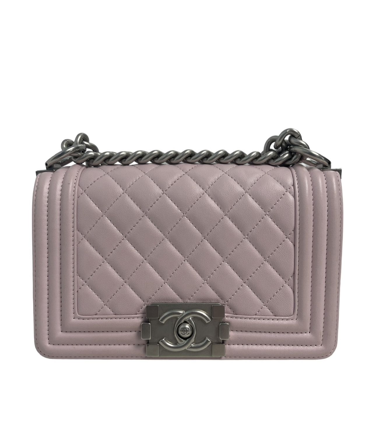 Chanel Quilted Lambskin Light Pink Crossbody