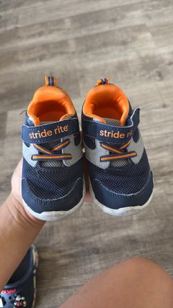 Stride Rite Toddler Sneakers Navy Orange size 6
