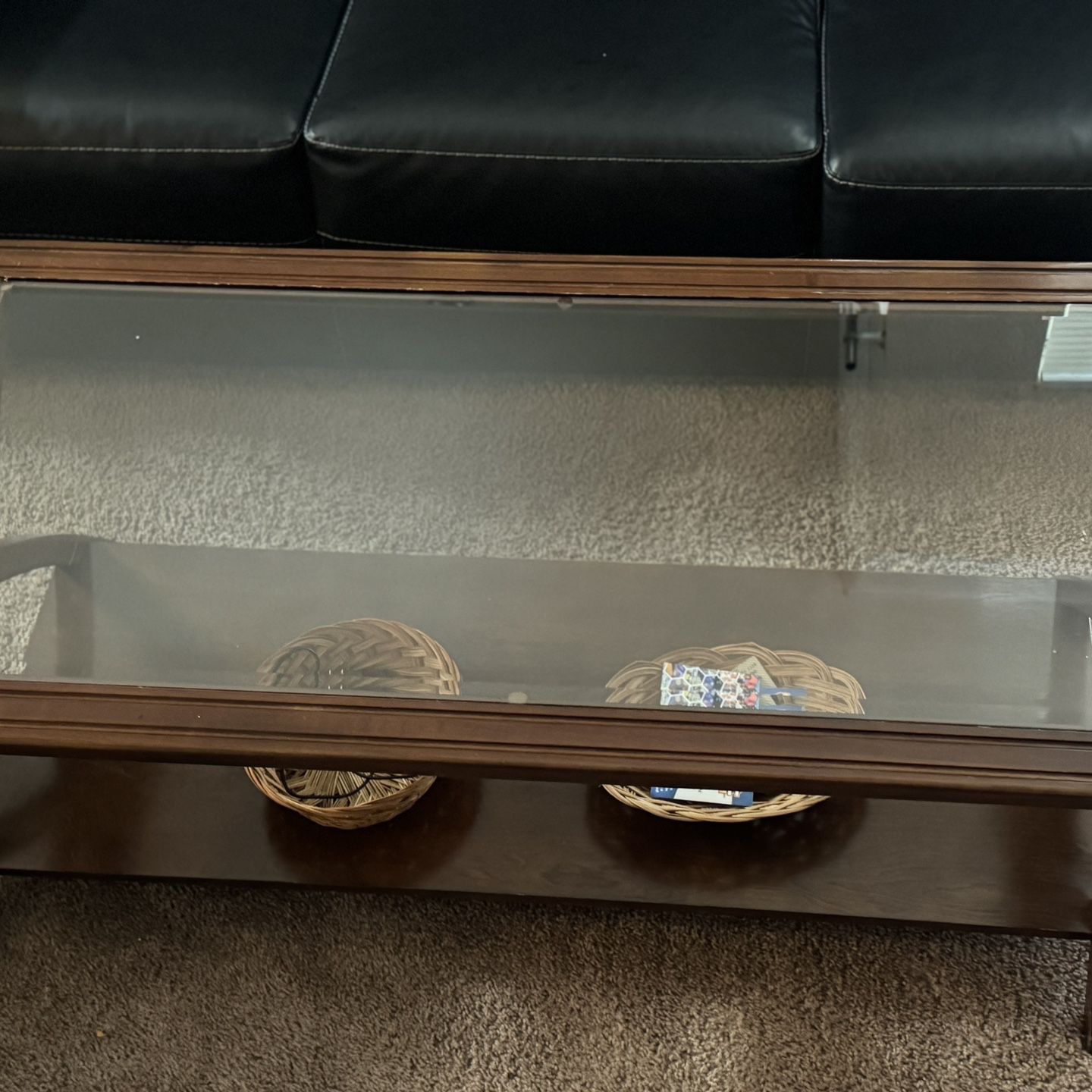 Glass Coffee Table, And End Tables