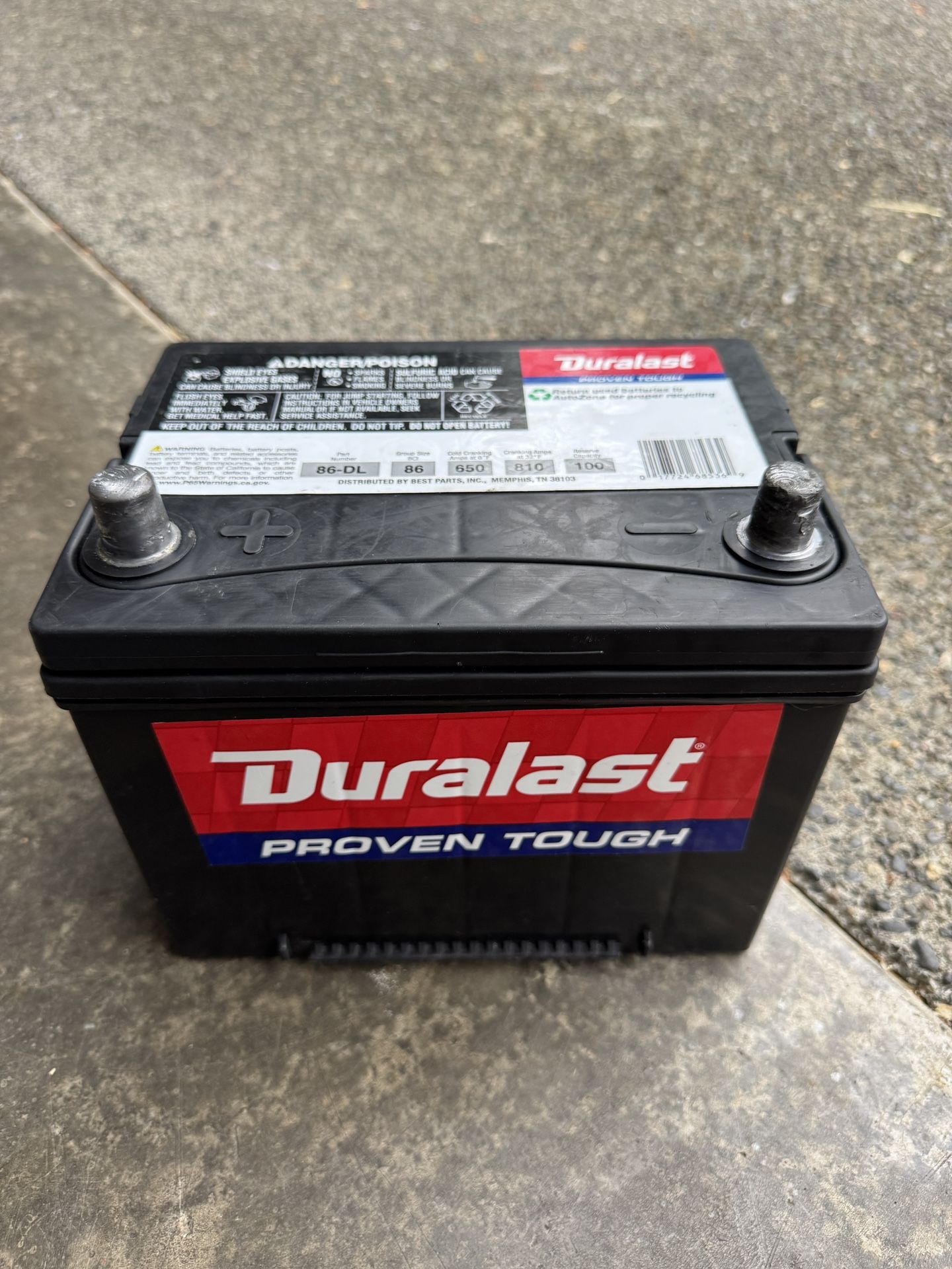 Car Battery Size 86