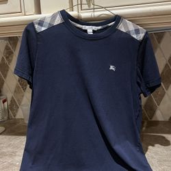 Burberry Short Sleeve T Shirt, Blue, Size 14 Y, Teen Boys