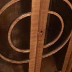 Art Deco Display Cabinet Huthch Sets On Floor 