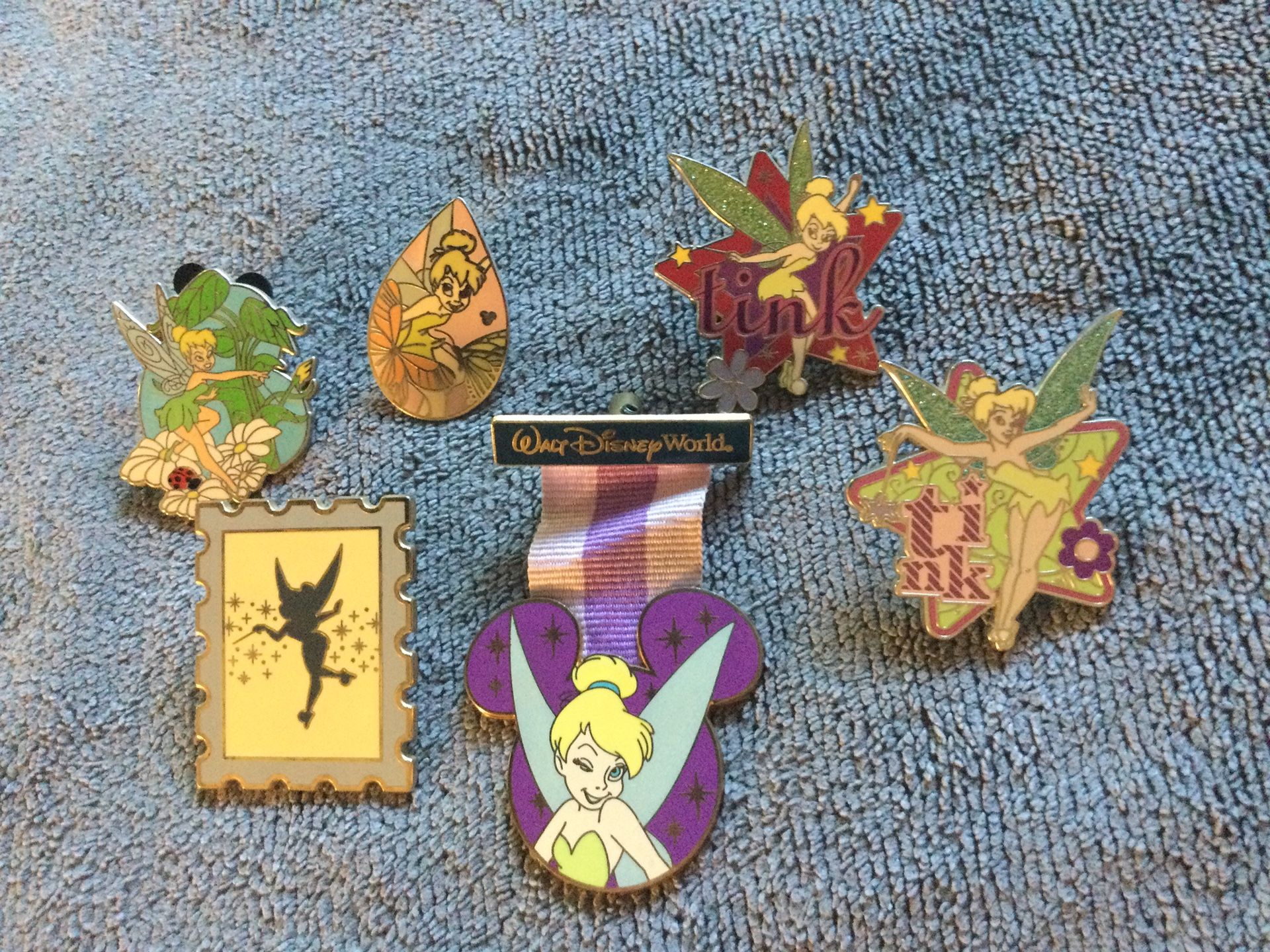 Disneys Tinkerbell limited release trading pins