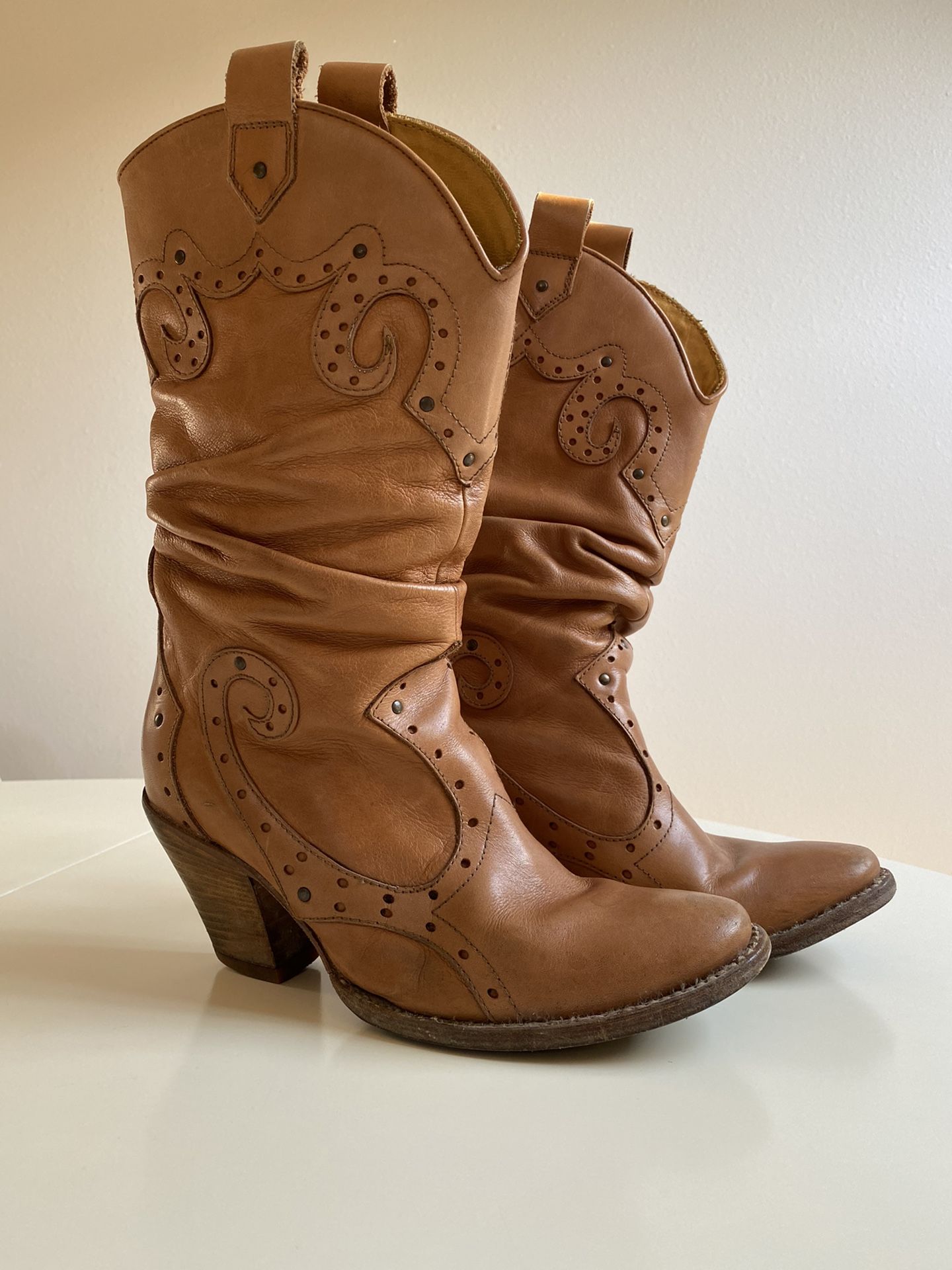 Cowboy leather boots BLAY - Women’s size US 6.5