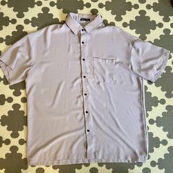Lavender Button Shirt XXL