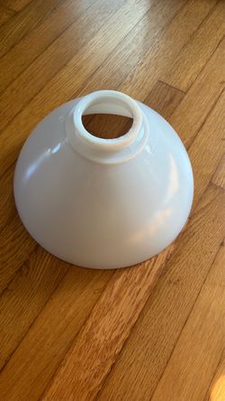 Vintage Milk Glass Torchiere Floor Lamp Shade Diffuser Bowl