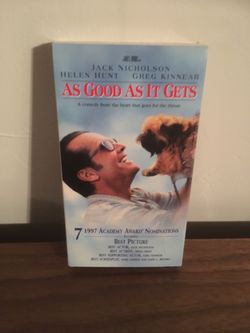 As Good as It Gets VHS, 1998 Jack Nicholson