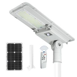 New 20" Solar Light Outdoor Solar Powered Lamp Dusk to Dawn Outdoor Lights with Motion Sensor 6000K Security LED Flood Light