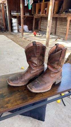 Arita Brown Leather Cowboy Boots
