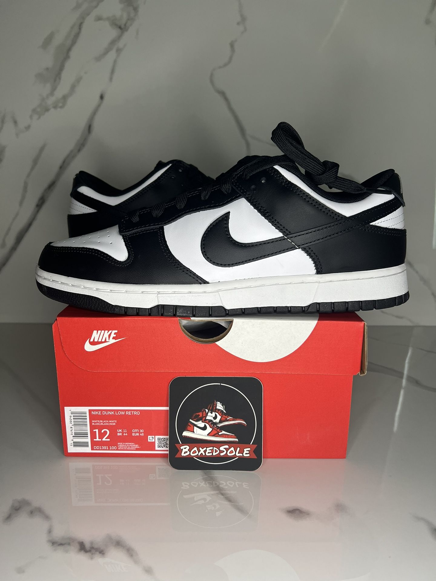 Brand New Never Worn Dunk Low Panda Size 12M