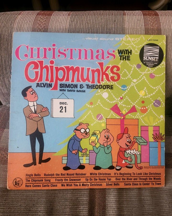 Christmas With Chipmunks Vinyl 1962 LP Album Vinyl